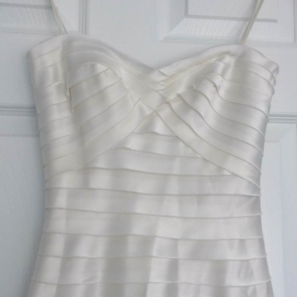 BCBGMaxAzria White Strapless Dress - Picture 2 of 6